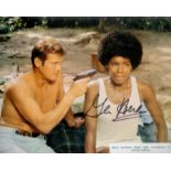 Gloria Hendry signed 10x8 colour photograph pictured during the role as Rosie as Bond confronts