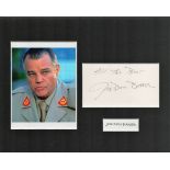 Actor, Joe Don Baker matted 8x10 signature piece featuring a colour photograph, a signed card and