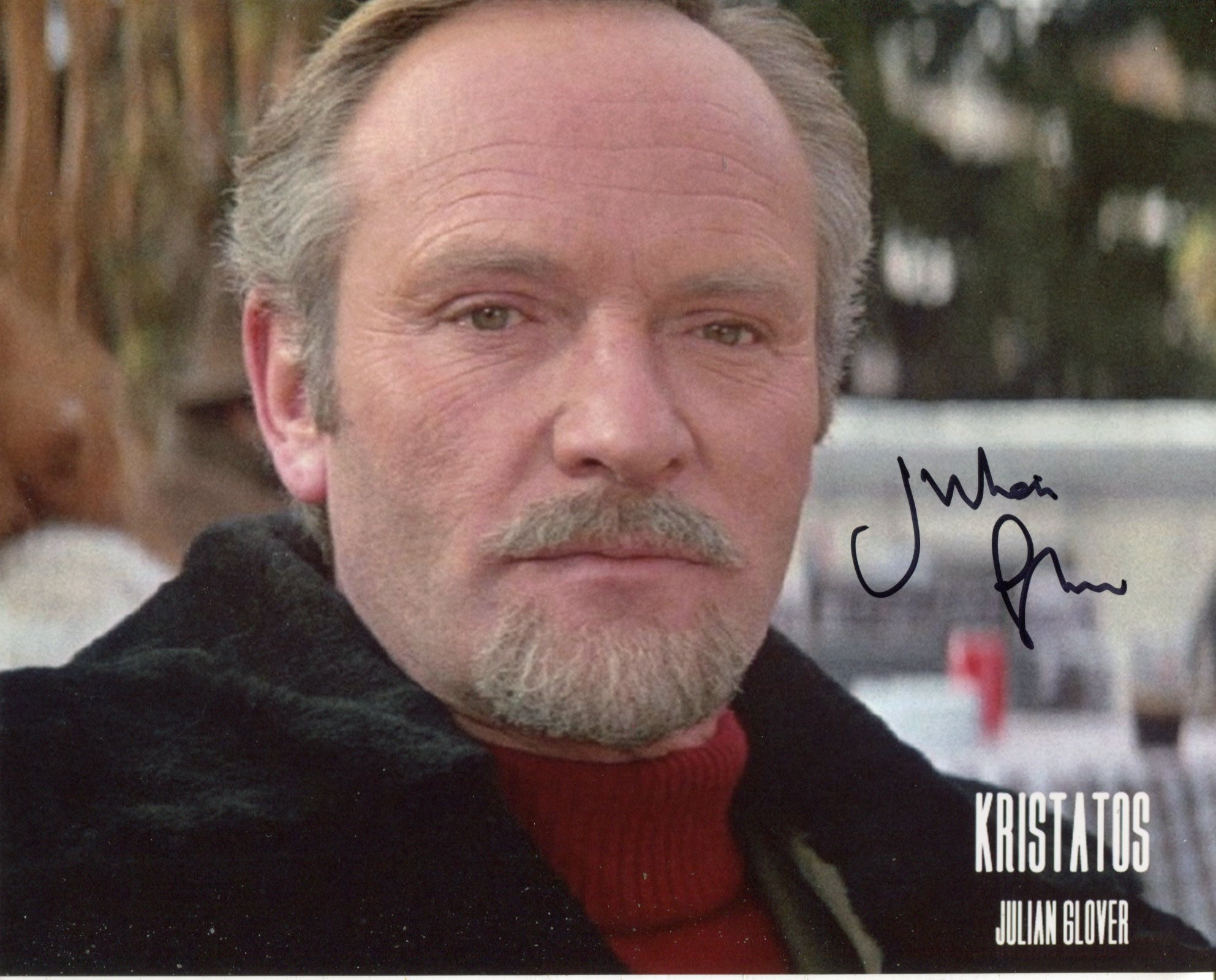 007 James Bond For Your Eyes Only 8x10 movie photo signed by actor Julian Glover (Kristatos). Good