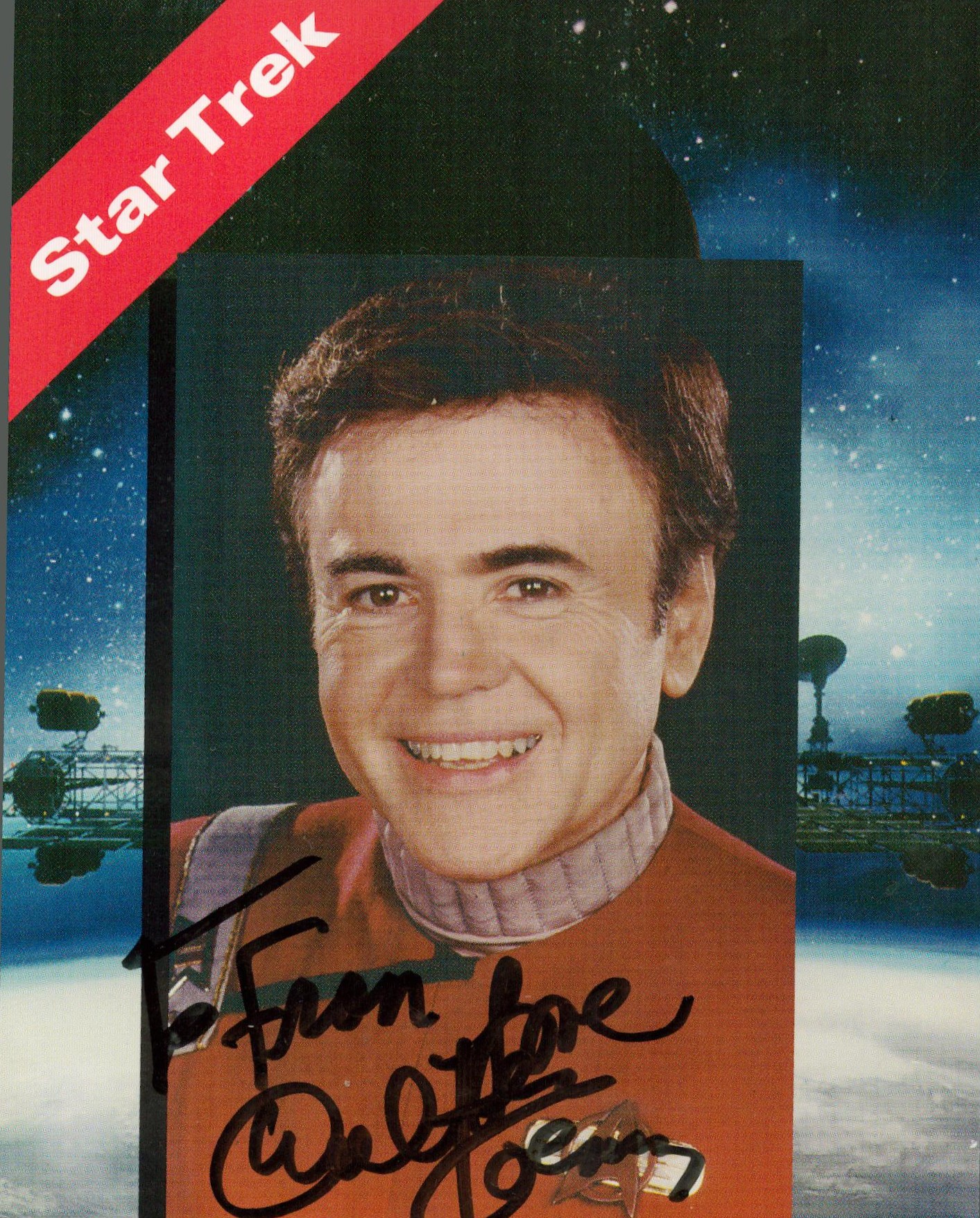 Star Trek Actor, Walter Koenig signed 7x5 colour promo photograph with dedication signed in black