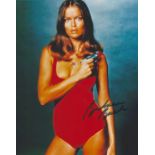 Barbara Bach signed 10x8 colour photograph pictured during her role as Bond girl Anya Amasova in The