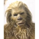 Star Wars Solo 8x10 Wookie photo signed by actor Paul Davis. Good condition. All autographs come