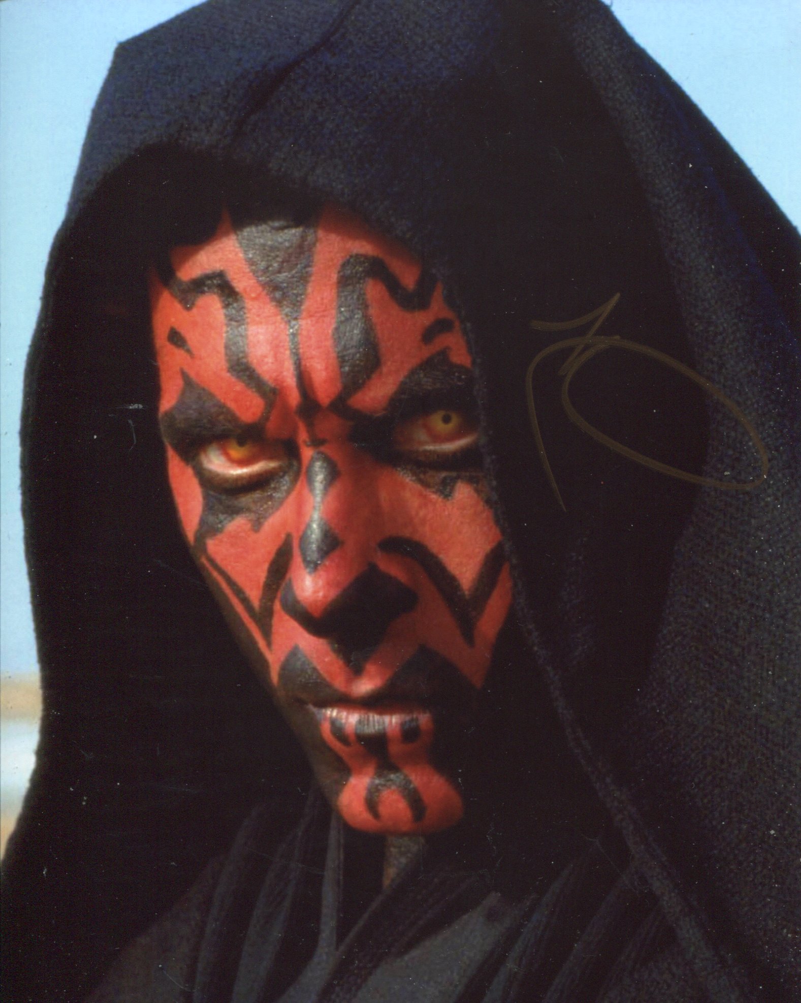 Star Wars The Phantom Menace photo signed by Ray Park as the menacing Darth Maul. Good condition.