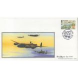 WW2 Flt Lt Peter Gibby Signed Bombers British Heritage Collection FDC. 32 of 50 Covers Issued.