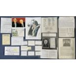 WW2 RAF Collection of Assorted Signed Items Including FDC's Signature Cards, Mission Reports,