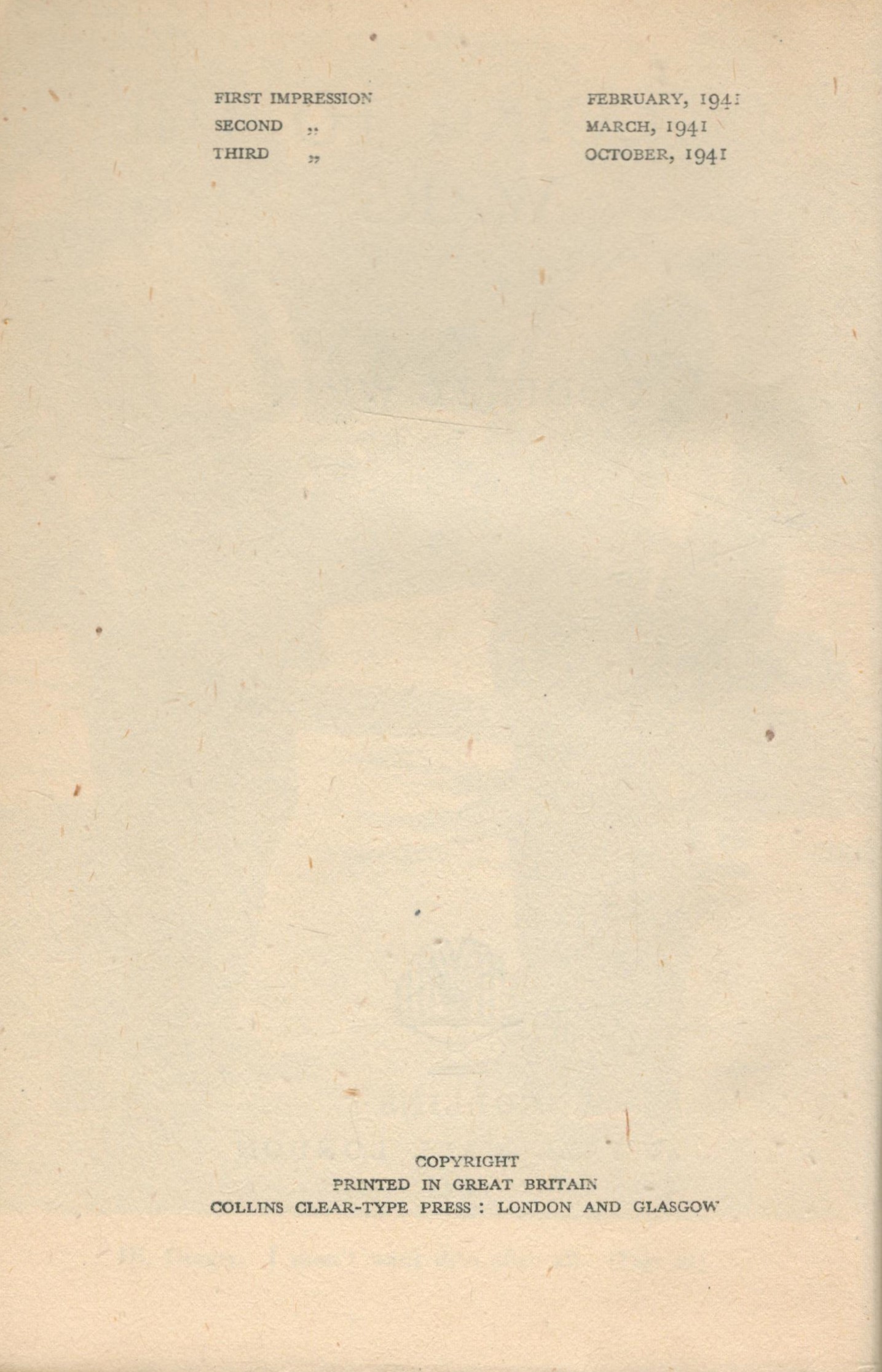 Godfrey Winn. On Going To The Wars. WW2 hardback book. Showing signs of age. Dedicated. Signed by - Image 4 of 4