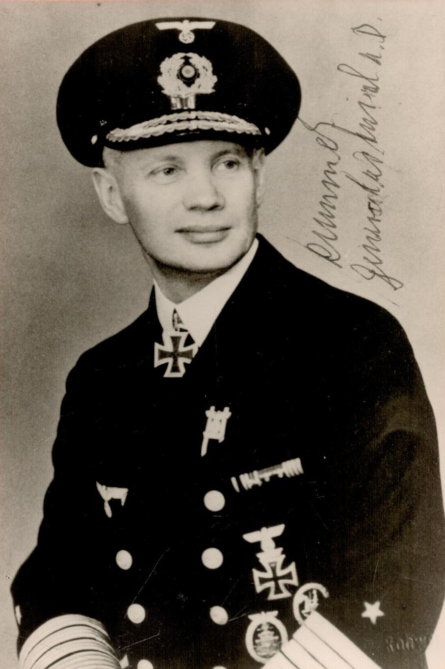 Josef Kammhuber signed 4.5 x 3 black and white portrait photo. August 19, 1896 - January 25, 1986