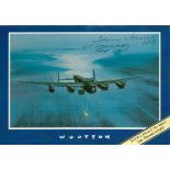 WW2 Dambuster Raid Veterans Johnny Johnson and Edward Johnson Signed 7x5 Promo Card Showing Frank