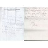 WW2 Pilot Letter Collection of 8 Signed Correspondence. Signatures on Letters Include Tom Neil,