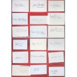 WW2 RAF Collection of 36 White Autograph Cards Signed in Pencil by WW2 Personnel. Signatures include