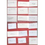 WW2 RAF Collection of 36 White Autograph Cards Signed in Pencil by WW2 Personnel. Signatures include