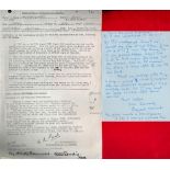 WW2 Sergeant Elizabeth Mortimer M.M. (Women's Auxiliary Air Force) ALS Dated 22.9.89. Included in