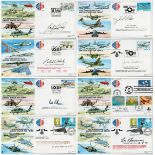 Collection of 8 Signed 50th anniversary of the USAF First Day Covers. Signatures include John H