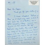 WW2 Sergeant Elizabeth Mortimer M.M. (Women's Auxiliary Air Force) ALS Dated 22.1.88. Written and