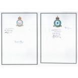 Bomber Command Collection of 7 Bookplates Signed by Men of Bomber Command. Signatures include AW