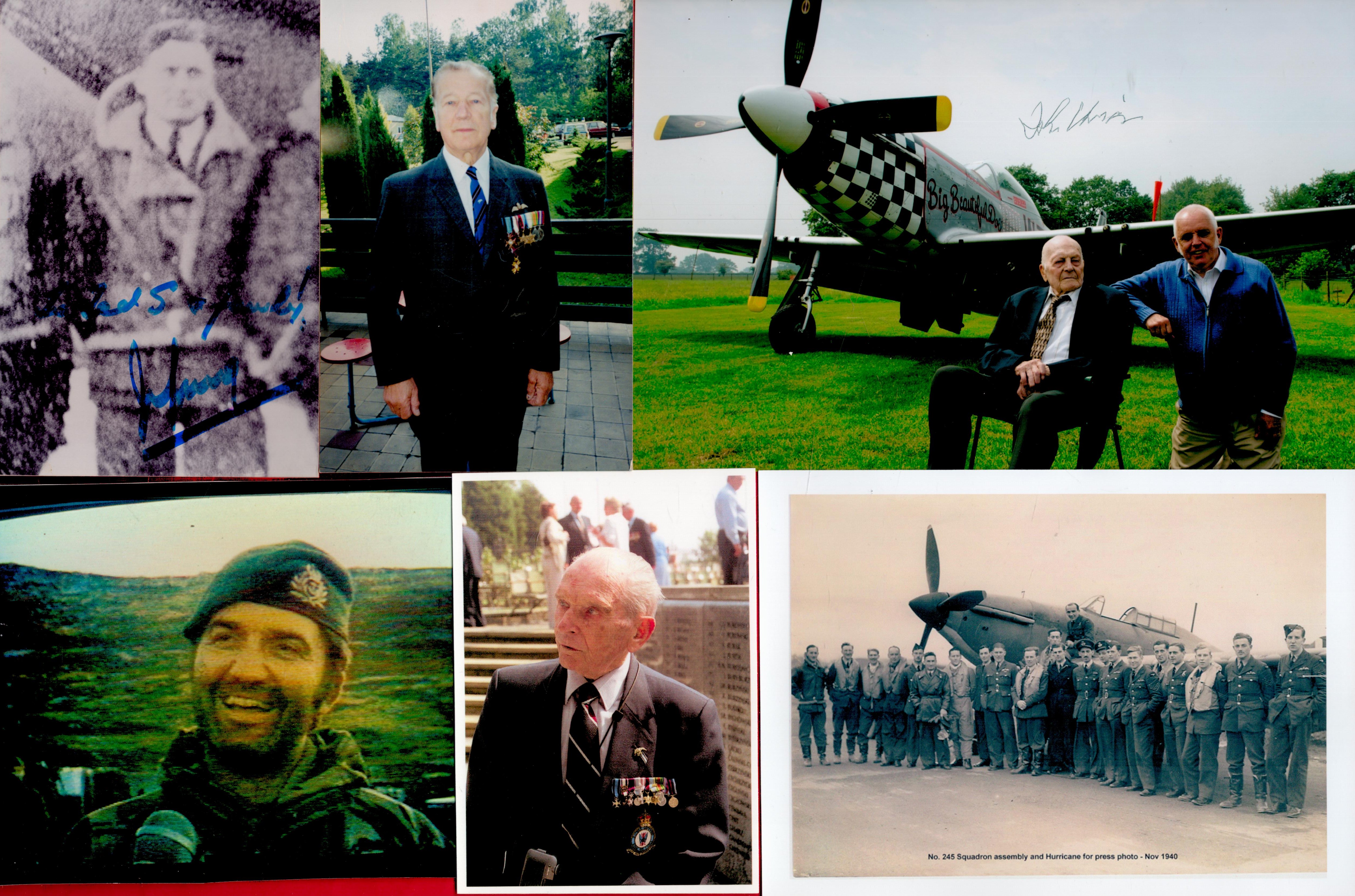 Military Collection of 7 Signed Photos, Various Sizes. Signatories Include Colonel John R Ulricson