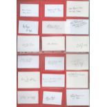 WW2 RAF Collection of 36 White Autograph Cards Signed in Pencil by WW2 Personnel. Signatures include