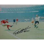 Geoff Hurst signed 10x8 colour photograph pictured during his time playing for England during the