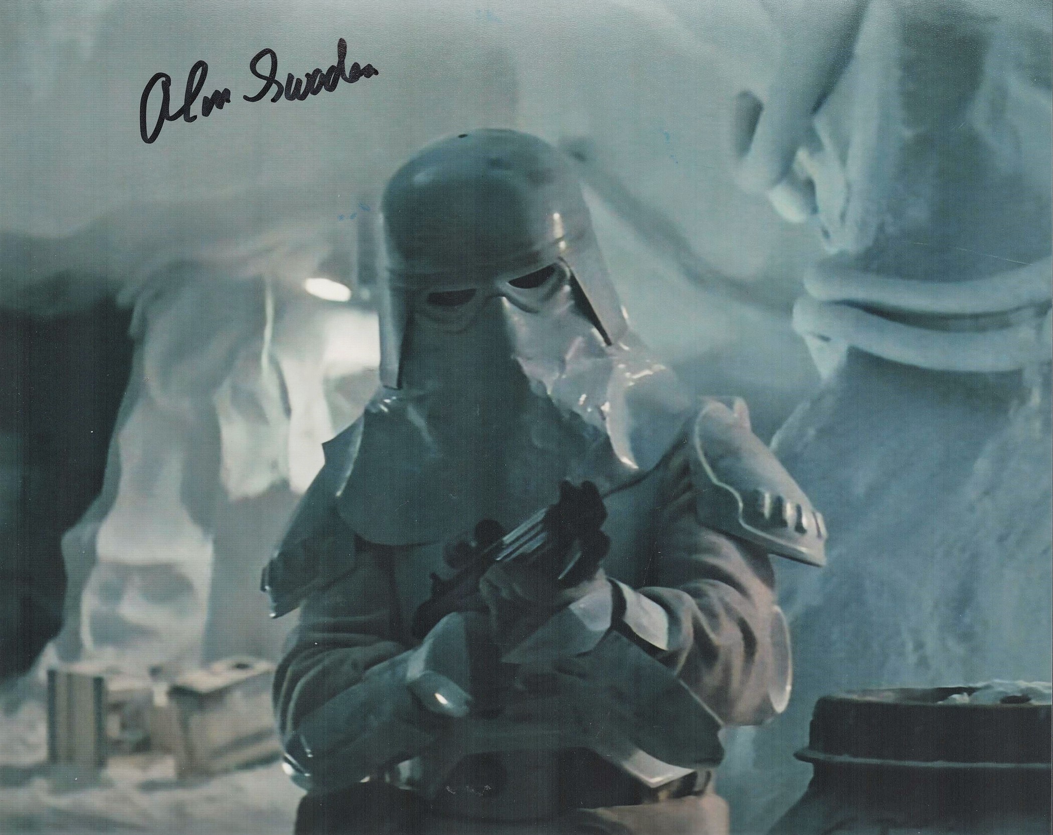 Star Wars Actor, Alan Swaden signed 10x8 colour photograph pictured as a Snowtrooper. All autographs