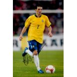 Elano Blume signed 12x8 colour photo. Known as Elano, is a Brazilian football manager and former