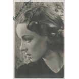 British Actress Beatrix Lehmann Signed 5x3 inch Vintage Photo. Signed in blue ink. Photo is