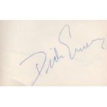 Dick Emery signed 6x4 white album page. Emery was an English comedian and actor. His broadcasting