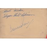 Donald Peers signed 6x4 album page. Peers was a popular Welsh singer. His best remembered