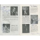 11 Signed Jerry Jerome Pier Head Sun Deck Theatre Programme From 1958. Great Signatures include