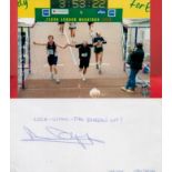 Jason Flemyng signed envelope. Also includes unsigned London Marathon photo. Flemyng is an English