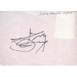 Jimmy Osmond signed 6x4 white album page. Osmond, is an American singer, actor, and businessman.