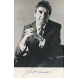 Derek Nimmo signed 6x4 black and white photo. Nimmo was an English character actor, producer and