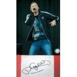 Professor Green signature piece featuring a 10x8 colour photograph and a signed white card.
