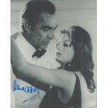 Bond Girl, Lana Wood signed 10x8 black and white photograph pictured during her role as she played