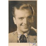 John Loder signed 8x5 vintage sepia photo dedicated with original mailing envelope dated 21 Dec