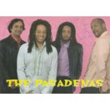 English R and B Group the Pasadenas 4 Members Signed on 12x8 inch Magazine Cutting. Signatures