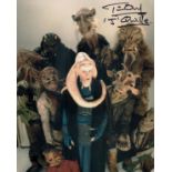 Tim Dry signed Star Wars J'Quille 10x8 colour photo. Dry (born 9 January 1952) is a mime artist,