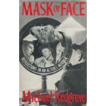 Michael Redgrave signed book Mask Or Face. Fair Condition Overall. All autographs come with a