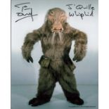 Star Wars Whiphid hand signed 10x8 photo. This beautiful 10x8 hand signed photo depicts Tim Dry as