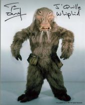 Star Wars Whiphid hand signed 10x8 photo. This beautiful 10x8 hand signed photo depicts Tim Dry as