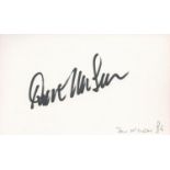 Don Mclean signed 5x3 white card. McLean III is an American singer-songwriter and guitarist. He is