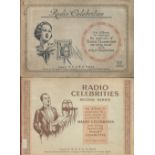 Cigarette cards four vintage albums comprising WDandHO Wills Radio Celebrities first and second