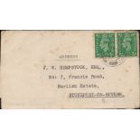 Addressed Envelope to J. W. HEMPSTOCK. Postmark 10th September 1942. All autographs come with a