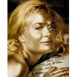 Shirley Eaton signed 10x8 colour photo pictured in her role as Jill Masterton in the Bond classic