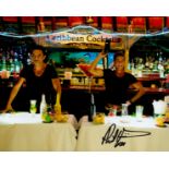 Benidorm Phillip Oliver signed 10 x 8 inch colour bar scene photo. All autographs come with a