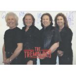 The Tremeloes 4 Members Signed 6x4 inch colour Printed Photo. All signed in blue ink. All autographs