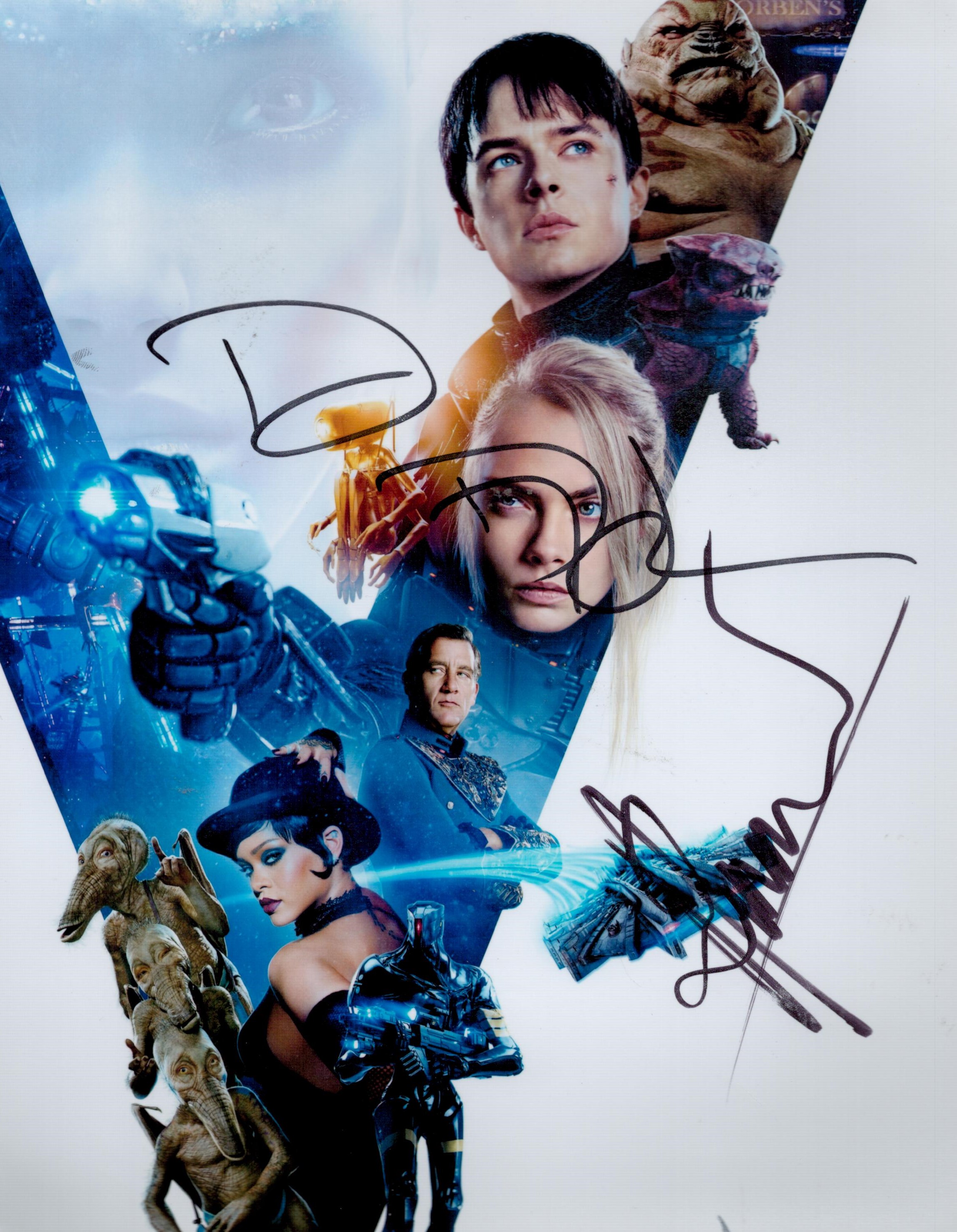 Cara Delevingne and Dave Dehaan signed Valerian And The City 10x8 colour photo. All autographs