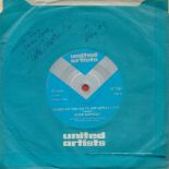 Peter Sarstedt signed United Artist record. Sarstedt was a British singer-songwriter and