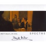 007 James Bond movie Spectre 8x10 photo signed by actress Brigitte Millar (Dr Vogel). All autographs
