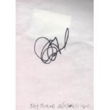 Jay Osmond signed 6x4 white card. Osmond is an American musician. He is best known for being a