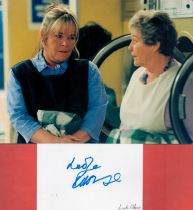 Linda Robson signed album page with unsigned colour photo. Robson is an English actress and